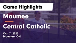 Maumee  vs Central Catholic  Game Highlights - Oct. 7, 2023