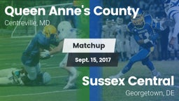 Matchup: Queen Anne's County vs. Sussex Central  2017