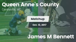 Matchup: Queen Anne's County vs. James M Bennett 2017