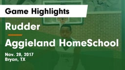 Rudder  vs Aggieland HomeSchool Game Highlights - Nov. 28, 2017