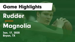 Rudder  vs Magnolia  Game Highlights - Jan. 17, 2020