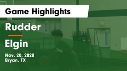 Rudder  vs Elgin  Game Highlights - Nov. 20, 2020
