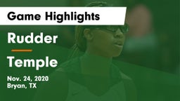 Rudder  vs Temple  Game Highlights - Nov. 24, 2020