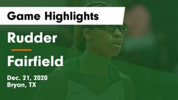 Rudder  vs Fairfield  Game Highlights - Dec. 21, 2020