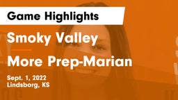 Smoky Valley  vs More Prep-Marian  Game Highlights - Sept. 1, 2022