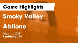 Smoky Valley  vs Abilene  Game Highlights - Sept. 1, 2022