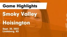 Smoky Valley  vs Hoisington  Game Highlights - Sept. 20, 2022