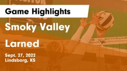 Smoky Valley  vs Larned  Game Highlights - Sept. 27, 2022