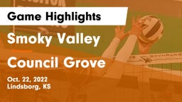 Smoky Valley  vs Council Grove  Game Highlights - Oct. 22, 2022