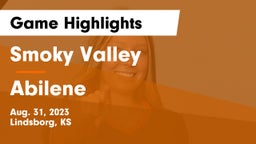 Smoky Valley  vs Abilene  Game Highlights - Aug. 31, 2023