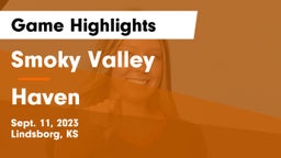 Smoky Valley  vs Haven  Game Highlights - Sept. 11, 2023