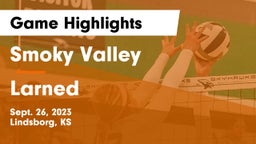 Smoky Valley  vs Larned  Game Highlights - Sept. 26, 2023