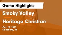 Smoky Valley  vs Heritage Christian Game Highlights - Oct. 28, 2023