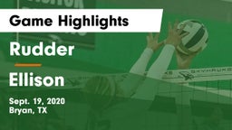 Rudder  vs Ellison  Game Highlights - Sept. 19, 2020