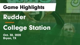 Rudder  vs College Station  Game Highlights - Oct. 30, 2020