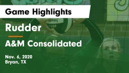 Rudder  vs A&M Consolidated  Game Highlights - Nov. 6, 2020