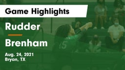 Rudder  vs Brenham  Game Highlights - Aug. 24, 2021