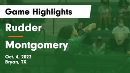Rudder  vs Montgomery  Game Highlights - Oct. 4, 2022
