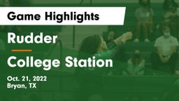 Rudder  vs College Station  Game Highlights - Oct. 21, 2022