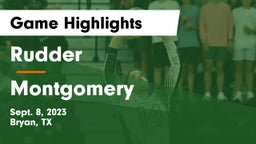 Rudder  vs Montgomery  Game Highlights - Sept. 8, 2023