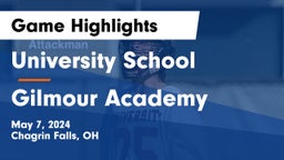 University School vs Gilmour Academy  Game Highlights - May 7, 2024