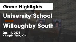 University School vs Willoughby South  Game Highlights - Jan. 14, 2024