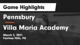 Pennsbury  vs Villa Maria Academy  Game Highlights - March 3, 2021