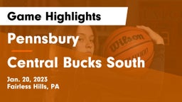 Pennsbury  vs Central Bucks South  Game Highlights - Jan. 20, 2023