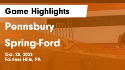 Pennsbury  vs Spring-Ford  Game Highlights - Oct. 28, 2023