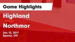 Highland  vs Northmor  Game Highlights - Jan 13, 2017