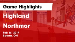 Highland  vs Northmor  Game Highlights - Feb 16, 2017