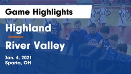 Highland  vs River Valley  Game Highlights - Jan. 4, 2021