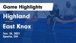 Highland  vs East Knox  Game Highlights - Jan. 26, 2021