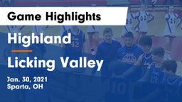 Highland  vs Licking Valley  Game Highlights - Jan. 30, 2021