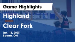 Highland  vs Clear Fork  Game Highlights - Jan. 13, 2023