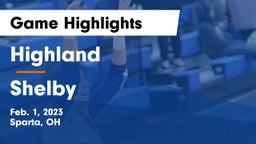 Highland  vs Shelby  Game Highlights - Feb. 1, 2023