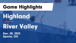 Highland  vs River Valley  Game Highlights - Dec. 28, 2023