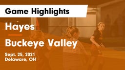 Hayes  vs Buckeye Valley  Game Highlights - Sept. 25, 2021
