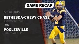 Recap: Bethesda-Chevy Chase  vs. Poolesville  2015