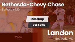 Matchup: Bethesda-Chevy vs. Landon  2016