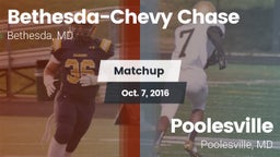 Matchup: Bethesda-Chevy vs. Poolesville  2016