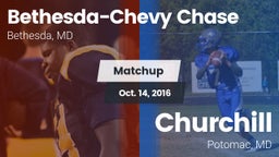Matchup: Bethesda-Chevy vs. Churchill  2016