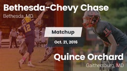 Matchup: Bethesda-Chevy vs. Quince Orchard  2016