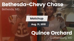 Matchup: Bethesda-Chevy vs. Quince Orchard  2018