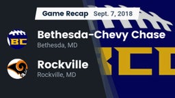 Recap: Bethesda-Chevy Chase  vs. Rockville  2018