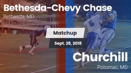 Matchup: Bethesda-Chevy vs. Churchill  2018