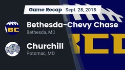 Recap: Bethesda-Chevy Chase  vs. Churchill  2018