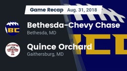 Recap: Bethesda-Chevy Chase  vs. Quince Orchard  2018