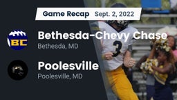 Recap: Bethesda-Chevy Chase  vs. Poolesville  2022