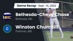 Recap: Bethesda-Chevy Chase  vs. Winston Churchill  2022